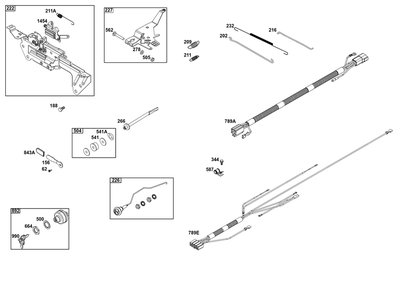 Controls Group Diagram and Parts List for 613477-0267-J1 400000 - 699999 Briggs and Stratton Engine